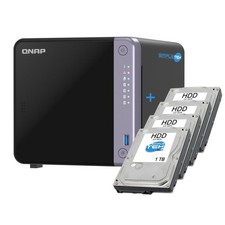 Qnap NAS Professional 4-Slot 10GbE SFP+ 2.5GbE RAM 4GB 2x M.2 NVMe + 4x 1TB HDD picture