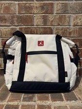 New Nike Air Jordan Tote Laptop Bag 40L Cordura White Travel Duffel MA9016-782 picture