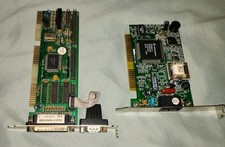 Lot of 2 Vintage ISA Communication Cards– SURFnet H2V-0 Modem + S16A Ethernet picture