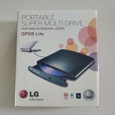 LG Portable Super Multi Drive GP08 Lite USB 2.0 8X GP08NU6B 9196 NEW open box picture