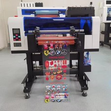 Double XP600 Heads Automatic A3+ UV DTF Printer  Roll-To-Roll Sticker Printer picture