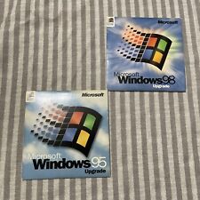 Microsoft Windows 95 Upgrade Disc & Windows 98 Upgrade Disk Both Unopened picture