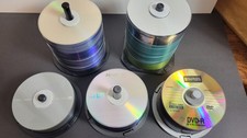 Lot of Blank Media Discs – DVD-R / DVD+R / CD-RW – Sony, TDK, Memorex, Staples – picture