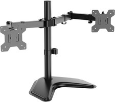 WALI Freestanding Dual Monitor Stand for 13-27 Inch Screens, 22 Lbs per Arm picture