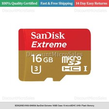 SDSQXNE-016G-GN6MA SanDisk Extreme 16GB Class 10 microSDHC UHS-I Flash Memory picture