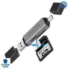 SD Card Reader USB C USB A Dual Slot Micro SD Memory Card Adapter USB 3.0 picture