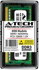 A-Tech 4GB PC3-12800 Laptop SODIMM DDR3 1600 MHz 204-Pin Notebook Memory RAM 4G picture