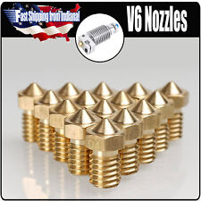 10 Pack V6 Nozzles, J-HEAD Nozzle M6 Brass Nozzle 1.75mm,  V6 Hotend Nozzles picture