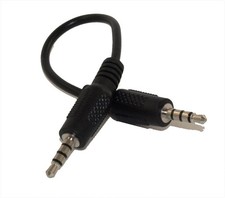 6inch 3.5mm 4 Conductor TRRS OMTP Male to 4 Conduct TRRS CTIA Male Adapter picture