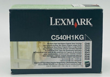 Lexmark Toner Cartridge C540H1KG Genuine Black High Yield Return Program C540 picture
