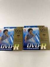 2 JVC DVD-R DISC 4.7GB 5 Disc Packs - NEW picture