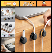 6 Pack Magnetic Cord Organizer Clips | Rotating Cable Management for Desk, Wall, picture