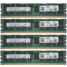 Samsung 32GB 4x8GB PC3L-10600R 1333MHz CL9 2Rx4 DDR3 Server RAM M393B1K70CH0-YH9 picture