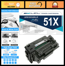 High Yield Black Toner Cartridge Replacement for HP 51X Q7551X - Compatible for picture