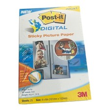 3M Post-It Digital Sticky Picture Paper 4 x 6 Matte - 25 Sheets - SP4625 - NEW picture