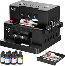 DXZ A4 UV Printer,L805 UV Flatbed Printer Vacuum Platform & White Ink System picture