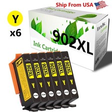 6PK HP 902 YELLOW Ink Cartridge Office Jet Pro 6954 Pro 6962 picture