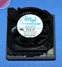 TESTED Intel PODP5V63 CPU in USA 486 Pentium OverDrive Processor  63MHz with Fan picture