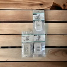 Lot 3 Panduit CFPE4WHY Mini-Com Faceplate 4-Port White 4 Module Space  picture