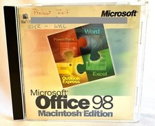 Vintage 1998 Microsoft Office 98 Macintosh Edition Upgrade MacOS - CD picture