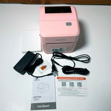 Rongta RP415 4x6 Bluetooth Thermal Shipping Label Printer 203 DPI Pink picture