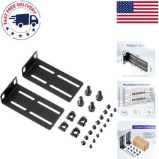 Versatile 19-Inch Rack Mount Kit with Adjustable Holes for Network Switches picture
