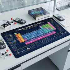 Periodic Table Desk Mat | Large Periodic Table of Elements Desk Pad for Students picture