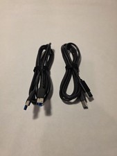 Lot of 5 USB 3.0 Cable Type A to B SuperSpeed Monitor Hub External HDD Upstream picture