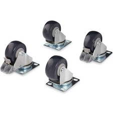 StarTech 4-Piece Caster Kit for Open Frame Rack TAA Compliant Heavy Duty picture
