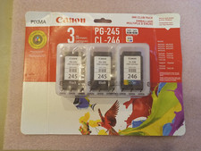 new 3 Pack Canon PG-245 Black CL-246 Color Ink Cartridge Value Pack Printers picture