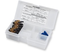 Corning UniCam ST Fiber Connector, SM 9/125, ST/UPC, Ceramic, Organizer - 25 Pk picture