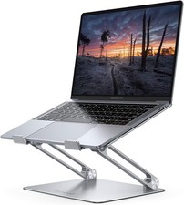 NEW Lamicall LN09 Adjustable Laptop Stand Ergonomic Aluminum Desk Riser Silver picture