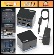 Compact USB-C Mini Docking Station - HDMI, Gigabit Ethernet, 3 USB Ports - Mac & picture