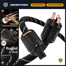 High-Performance 4.92ft Audiophile HiFi AC Power Cord for Superior Sound Quality picture
