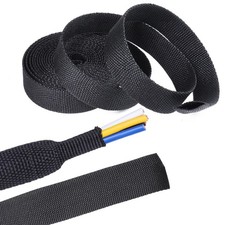2 in 1 Heat Shrink Braided Sleeving Fabric Tubing 1/2