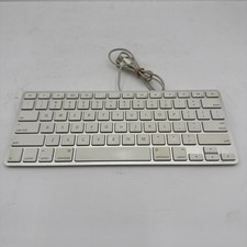 E4 Apple Wired Keyboard A1242 Compact Silver/White Aluminum Usb Ports Tested picture