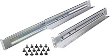 4POSTRAIL 4-Post Universal Rack Mount Rail Kit, Silver picture