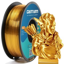 3D Printer Filament, Silk Gold Pla Filament, 1Kg(2.2lbs) Spool, 1.75mm Dimens... picture