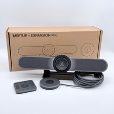 Logitech MeetUp 4K Video Conference Camera Bar Expansion Mic Bundle Zoom Teams picture