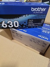 3 New Brother TN630 Genuine Original Standard Black Toner Cartridge 1200 Pages picture