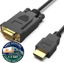 Cable HDMI a VGA de 1,8 m, unidireccional, macho a macho, compatible. neuvo.2025 picture