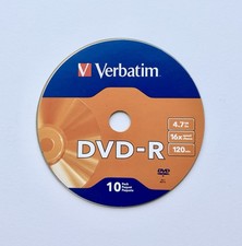 5-PACK VERBATIM Blank DVD-R DVDR 16X (120 Min) 4.7GB Logo Branded Media Disc picture