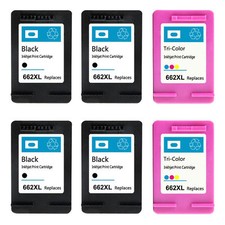 6 Pack Compatible for HP 662 XL Black&color Ink Cartridge for Deskjet 2515 2545 picture