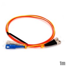 1M Single-Mode SC to ST OM2 Duplex Mode Fiber Optic Conditioning Patch Cable picture