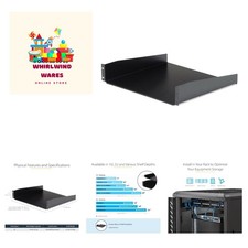 StarTech 2U Cantilever Server Rack Shelf - Heavy Duty, 16in Deep, 44lb Capacity picture
