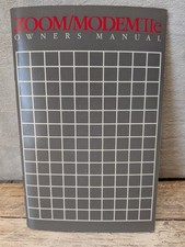 VINTAGE ZOOM MODEM IIe Owners Manual Only  picture