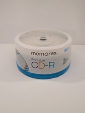 Memorex Inkjet Printable CD-R 30 Pack 52X 700MB 80 Minutes - New picture