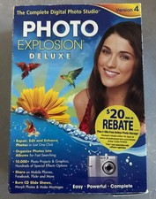 Nova Photo Explosion Deluxe Version 4, Complete Digital Photo Studio Never Used picture