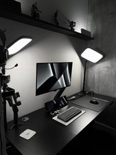 WALLHACK SP-004A Tempered Glass Gaming Mouse Pad Non-Slip Black 15.4x17.7 no box picture