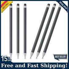 Stylus Pen for Touchscreen,6PCS Pencil 2-in-1 High Precision Black,Free Shipping picture
